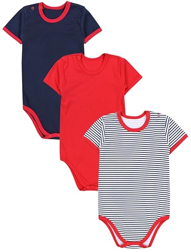 TupTam Baby Body Kurzarm – 3er Set aus 100% Baumwolle bis...