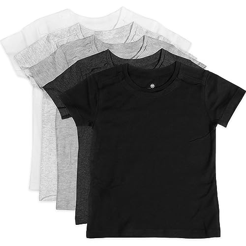 Image of The Honest Company Boy's Organic Cotton Short Sleeve T-Shirt Multi-Pack Baby and Toddler Set