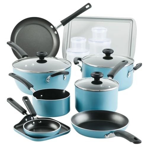 SYGZMY Juego de ollas y sartenes antiadherentes de Aluminio de fácil Limpieza de 20 Piezas, Juegos de Utensilios de Cocina