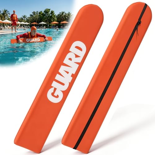 Chonway 2PCS Lifeguard Rescue Tube 40in Adjustable Life Guard Throwable Flotation Device for Pool Safety Life Guard Equipment for Home and Commercial Use
