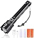Windfire XHP70 Lampe torche LED rechargeable haute puissance professionnelle 10000 lumens, 3 modes zoomables étanches Flashlight avec 26650 piles pour camping, pêche, course