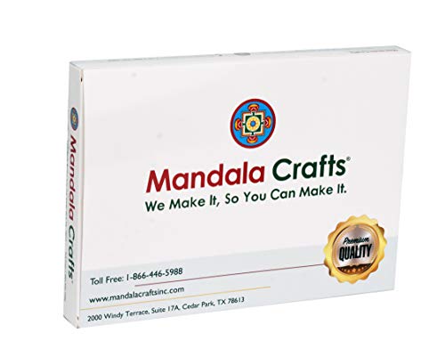 Mandala Crafts 11/0 Glass Seed Beads for Professional Beadwork, 21000 Pcs Hexagon Rainbow Glass Beads