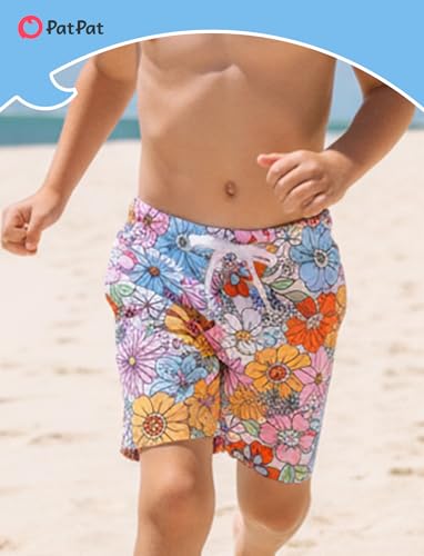 Image of PATPAT Family Matching Swimsuits Swimwear: Mommy and Me Striped Spliced One-Piece Matching Swimsuits Set