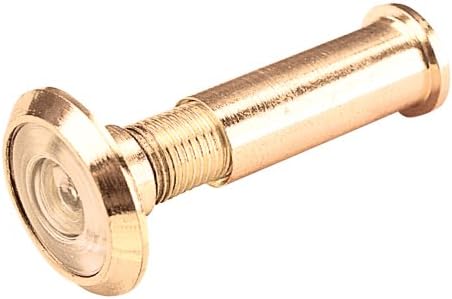 Defender Security U 9892 Door Viewer, 180-Degree, 1/2 inch Bore, Solid Brass
