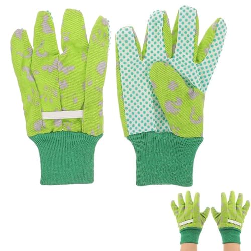 ksngTixe 1 Pair Rubber Coated Gardening Gloves for Women & Men, Breathable Yard Work Gloves for Outdoor Activities, Cut Resistant Multi-Purpose Garden Gloves for Planting, Weeding, and Landscaping
