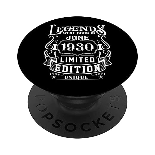 Cumpleaños Junio 1930 Edición Limitada Regalo Legend June PopSockets PopGrip Intercambiable
