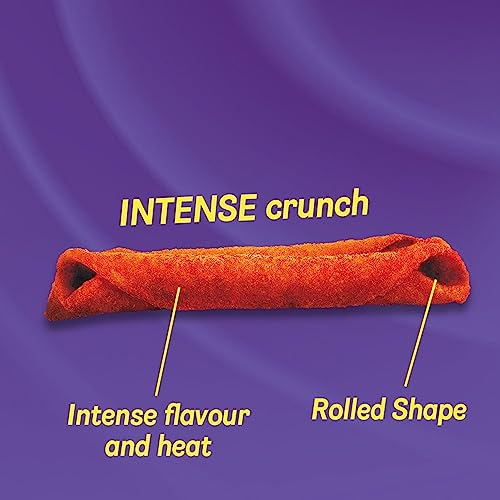 Takis Fuego Rolled Spicy Tortilla Chips, Hot Chili Pepper Lime Flavored, 3.25 oz (90.3g) - 1 Pack