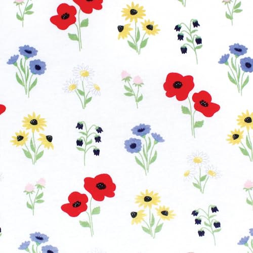Image of Hudson Baby Unisex Baby Cotton Fitted Crib Sheet, Wildflower, One Size