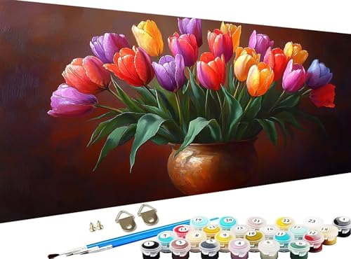 G A lp DIY yCgoCio[  h G fW^GZbg uVƃANGt hG l̃NtgANeBreB Paint by Numbers z[ NX}X  av[g 30x60 cm