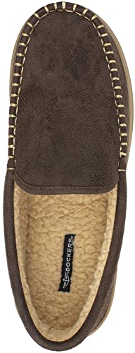 Dockers Men's Premium Ultra-Light Moccasin Slipper With Memory Foam, (Brown, 15) #TOP2