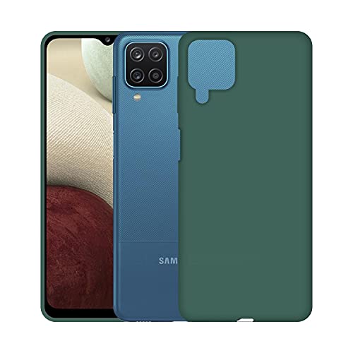 Image of Case Creation Luxurious OG Series for Samsung Galaxy A12 Case Cover,Anti-Dirty Slim Case Frosted Matte Cute Candy TPU Raised Bezel (Splash of Color) Back Cover for Samsung A12 -Lake Green