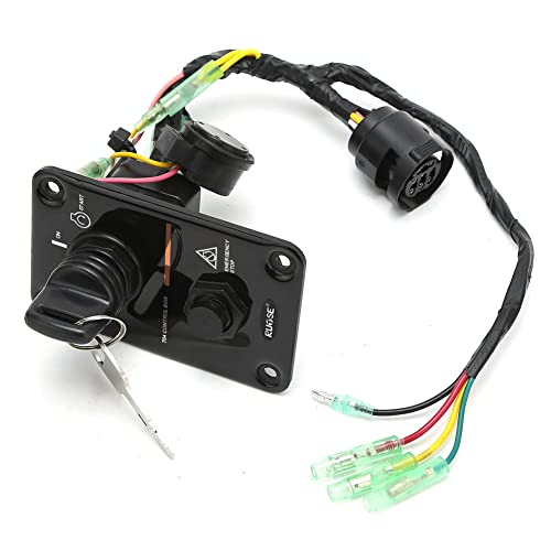image for Rupse Switch Panel Outboard Single Engine Key Switch Panel Assembly On