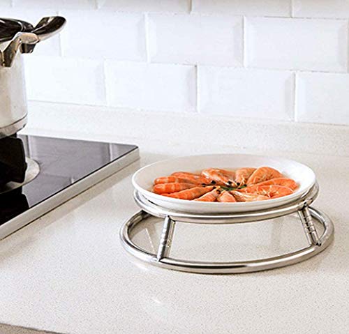 lanyinxianzi Wok Ring,Reversible Size Stainless Steel Wok Rack Insulated Pot Mats Cookware Ring Wok accessories (Size 1) - Thumbnail 6