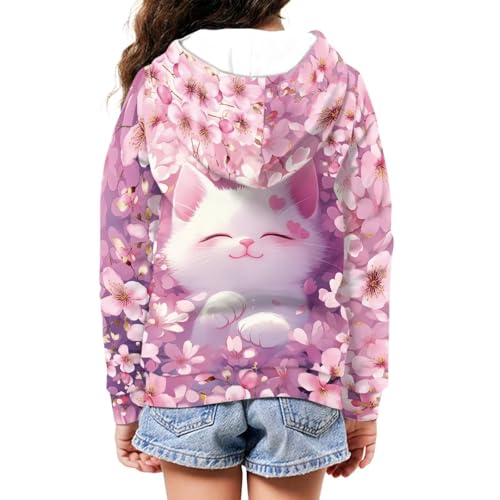 Girls' Hooded Sweatshirt for 6-16 Years Zipper Hoodies with Pockets Fall/Winter Jacket Coat Casual Sport Clothes3