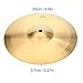 Drum Cymbal, Brass 10inch Splash Cymbal Musical Instrument for Drum Set