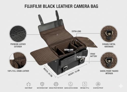 Image of TEKTONIC Camera Shoulder Bag for Fujifilm X Series | Compact Protective Carry Case for X100V, X-T30 II, X-S20, X-E4 & More | Water-Resistant Travel Camera Bag with Adjustable Strap