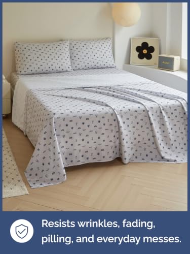 Image of Kids Full Size Racing Bed Sheets - 4 Piece Kids Racing Sheet Set - Speedy Champion Bedding - Ultra-Soft, Cute & Cozy - Breathable & Machine Washable - Race Bed Set for Boys, Girls, Teens & Toddlers