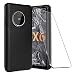Produktbild Handyhülle Schwarz hülle stoßfest für Gigaset GX6 Pro und Gigaset GX6 ,1Pcs Hülle mit 1Pcs panzerglas ,Schutzhülle Bumper Cover hülle silikon für Gigaset GX6 Pro und Gigaset GX6 Displayschutzfolie