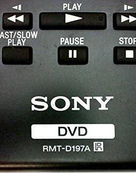 Sony RMT-D197A DVD Player Remote Control for DVP-SR201P, DVP-SR210P, DVP-SR405P, DVP-SR510H