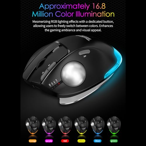 Ratón trackball inalámbrico contra la fatiga con ángulo ajustable para retoque en PS 2
