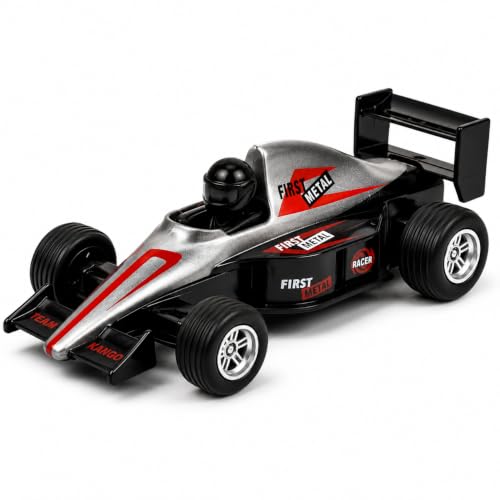 Image of PLUSPOINT F1 Racing Diecast Metal Car | Pull Back Formula Racing Car Model with Alloy Body | Mini Collectible High-Speed Racing Vehicle Toy for Kids Boys & Girls Age 3+