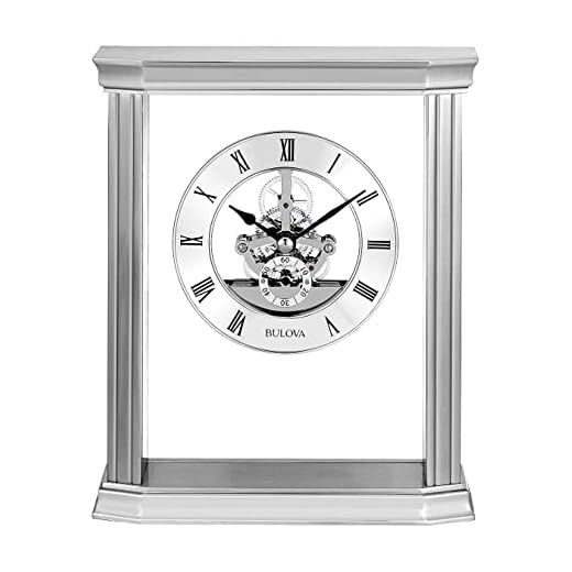 Bulova Clocks, Skeleton Tabletop, B1716, Cate, Accent Décor