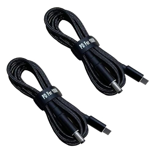 Câble USB C vers DC 5.5 x 2.1mm durable de 1.8m avec puces de protection PD