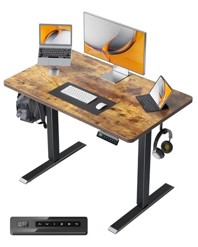 FEZIBO電動昇降式デスク スタンディングデスク 幅100cm Amazon | FEZIBO 電動 昇降式デスク スタンディングデスク 幅140cm