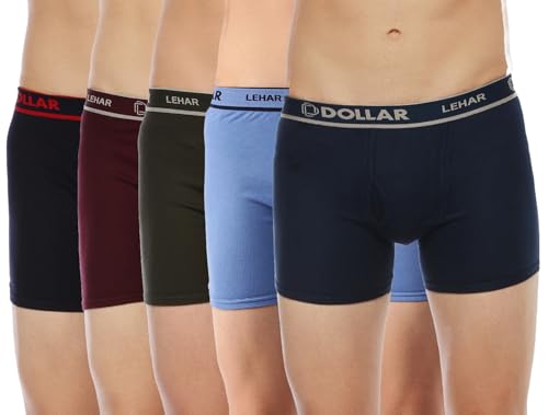 Image of Dollar Lehar Mens Combed Cotton Trunk - Actual Colour May Vary