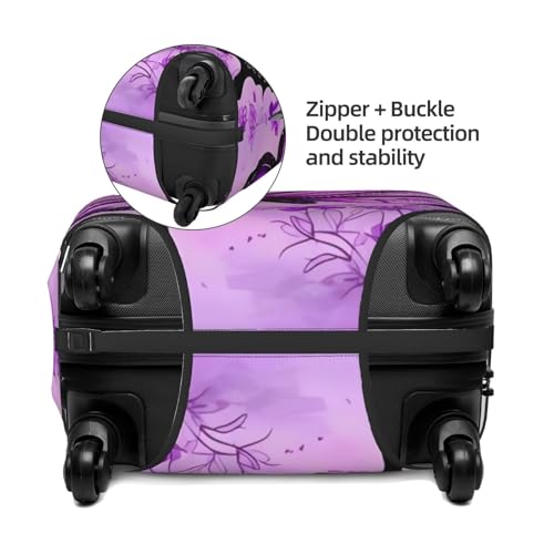 Butterfly Luggage Cover Elastic Washable Suitcase Cover Anti-Scratch Suitcase Protector Spandex Luggage Protector Travel Baggage Covers for 18-32 inch Luggage, X-Large3