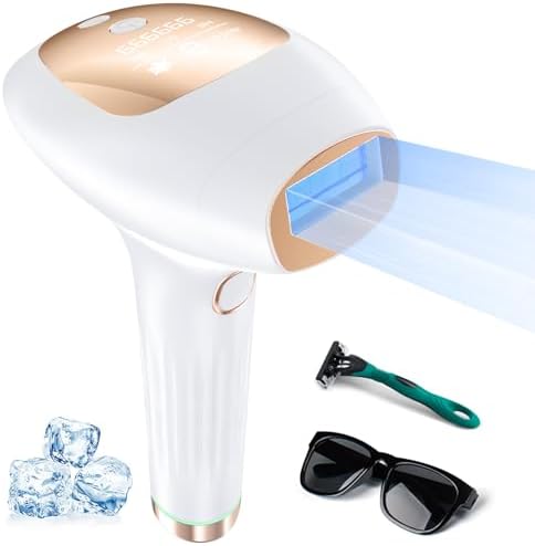 Xsoul Hair Removal with Cooling, Painless IPL Hair Removal Device for Women and Men, at-home Hair Remover for Armpits, Legs, Face, and Bikini Line