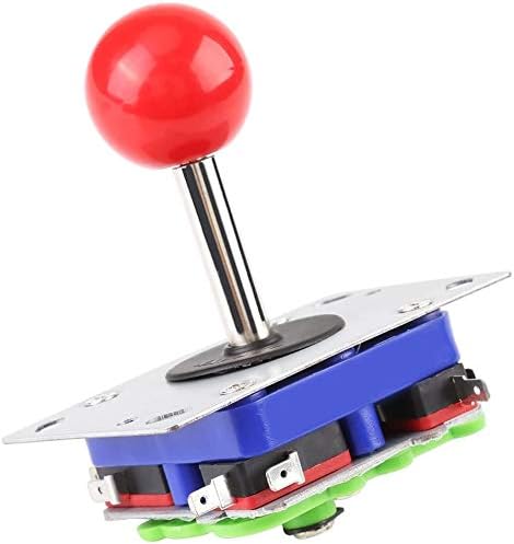 1pcs Arcade Joystick, Classic 2/4/8 Way Game Joystick Ball Adjustable Competition Style Long Handle Joystick for Arcade Gaming Cabinet Button Kit