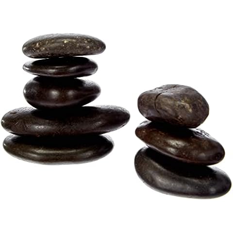 ootb Spa Hot Rocks Relaxing Massage Stones, 10x10x2 cm Cover