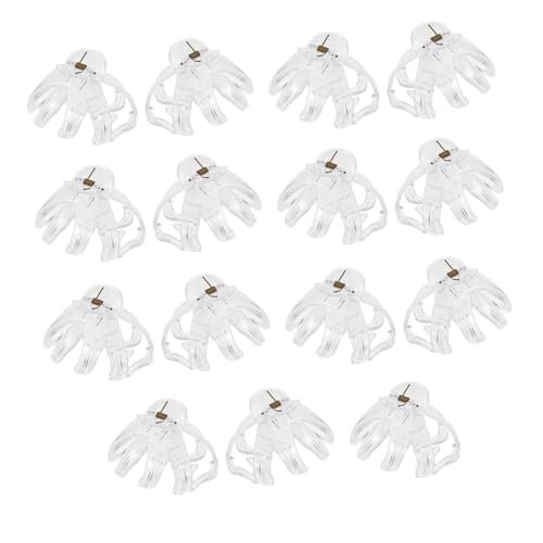 Pinces à cheveux transparentes pour filles accessoires cheveux épais en plastique grand modèle
