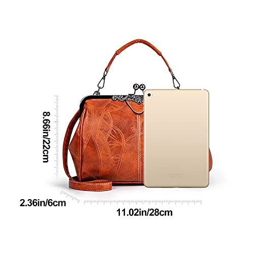 Vintage Hollow Handbag with Kiss Lock