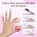 Modelones Nail Acrylic Powder Set, 3 Colors Milky White Pink Nude Acrylic Powder for All Seasons Skin Tones Acrylic Nail Art 3D Nail Carving French Nail Extension 30g*3