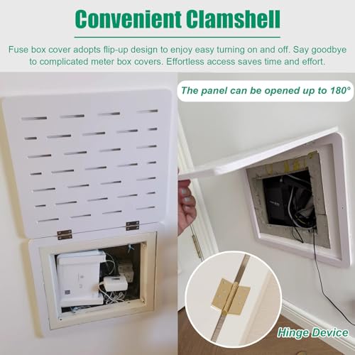 Cache pour panneau de compteur électrique Vibeo finition blanche minimaliste
