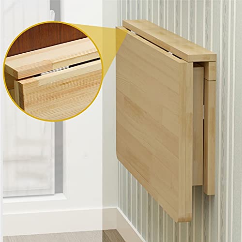 Table murale rabattable bois pour petit espace et bureau