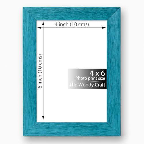 Image of Photo Frame 4 x 6 inch For Home Or Office | Photo Frames For Table With Modern Look | Wooden Photo Frame Crafted With Care | Deep Blue Frames For Wall Decor Highlight | Photo Frame For Wedding Gift