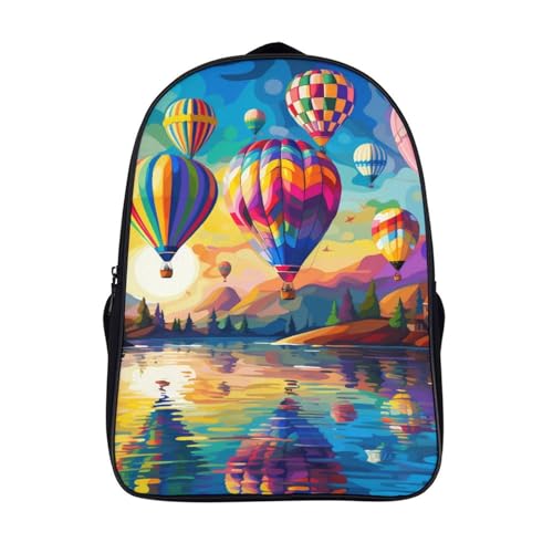 Mochila regalos infantiles con diseño de globo aerostático 3D para cumpleaños