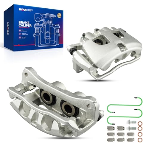 Image of KAX Disc Brake Caliper Assembly For Ram 2500 2011-2018, Ram 3500 2011-2018, Dodge Ram 2500 2009-2010, Dodge Ram 3500 2009-2010, Rear Left and Right, Driver and Passenger Side, 2pcs