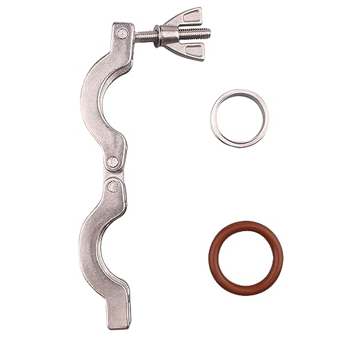 Image of DERNORD KF-25 Wing Nut Clamp Flange Quick Clamp Stainless Steel 304 with Centering O-Ring （Pack of 5）