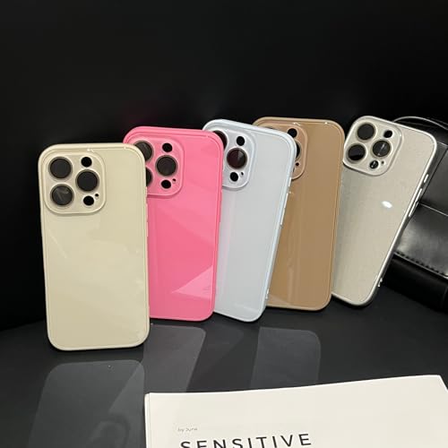 Coque rose rouge iPhone 17 Pro Max verre trempé rigide de protection