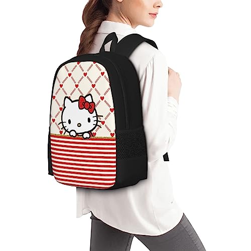 Fenti Cartoon Cute Cat Backpack 17 In Large Capacity Daypack Casual Travel Laptop Backpack For Women Girl #TOP6