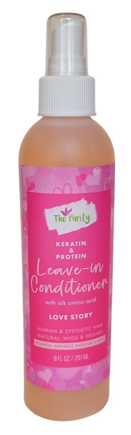 Acondicionador sin enjuague de queratina y proteínas, Love Story, 8 onzas líquidas (paquete de 2) disponible en Yaxa Peru