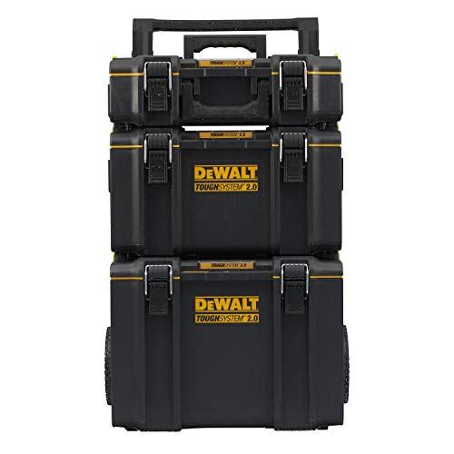 DEWALT DWST83402-1 TOUGHSYSTEM 3-in-1 Kit – 2 Small and Medium Capacity Boxes and 1 Large Capacity Mobile Case – IP65 – 554 x 500 x 1150 mm – Robust – TAG TOOL CONNECT