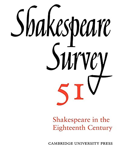 Shakespeare Survey (Shakespeare Survey, Series Number 51)