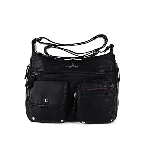 Image of Angel Kiss Crossbody Bags for Women, Ladies Shoulder Handbags and Purses Medium Faux Leather Pocketbooks | Ladies