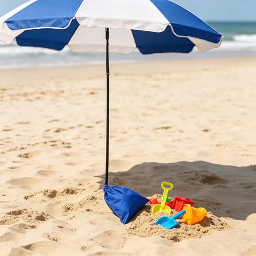 Soporte de poliéster en bolsa plana para sombrillas de playa 8