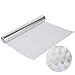 Gurxi Adhesivo Autoadhesivo Resistente al Calor Papel de Aluminio DIY Pegatinas Autoadhesivas Papel de Aluminio para Cocinas Armario Mesas de Muebles Patrón Hexagonal Plateado 40 x 500cm